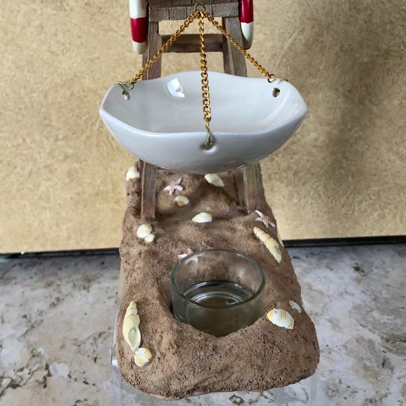 Yankee Candle Wax Tart Warmer Burner Beach Life Guard Stand NWT New - Picture 6 of 7